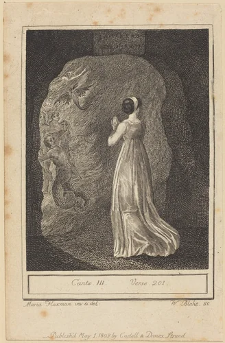 Canto III, Verse 201 by William Blake, print, 1803