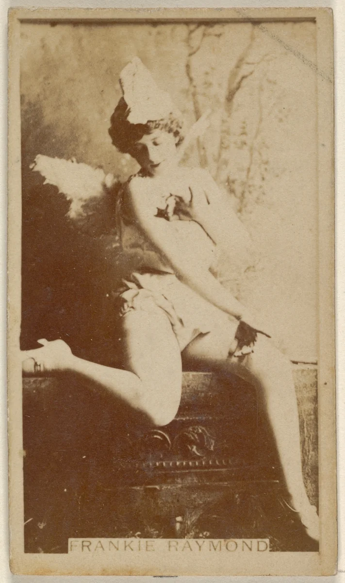 Frankie Raymond, from the Actors and Actresses series (N45, Type 8) for Virginia Brights Cigarettes by Allen & Ginter, photograph, 1885-1891