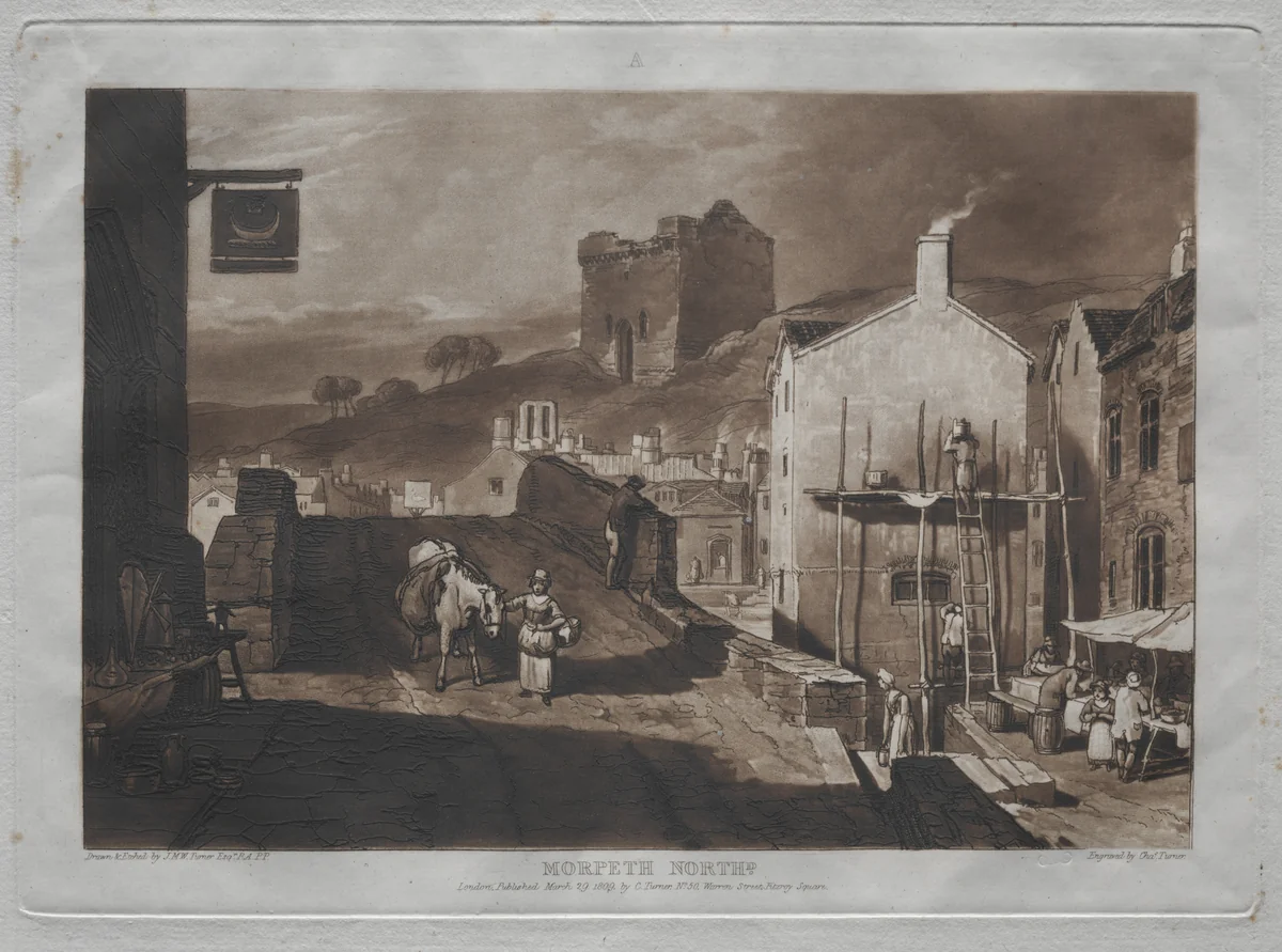 Liber Studiorum: Morpeth North by Joseph Turner, print