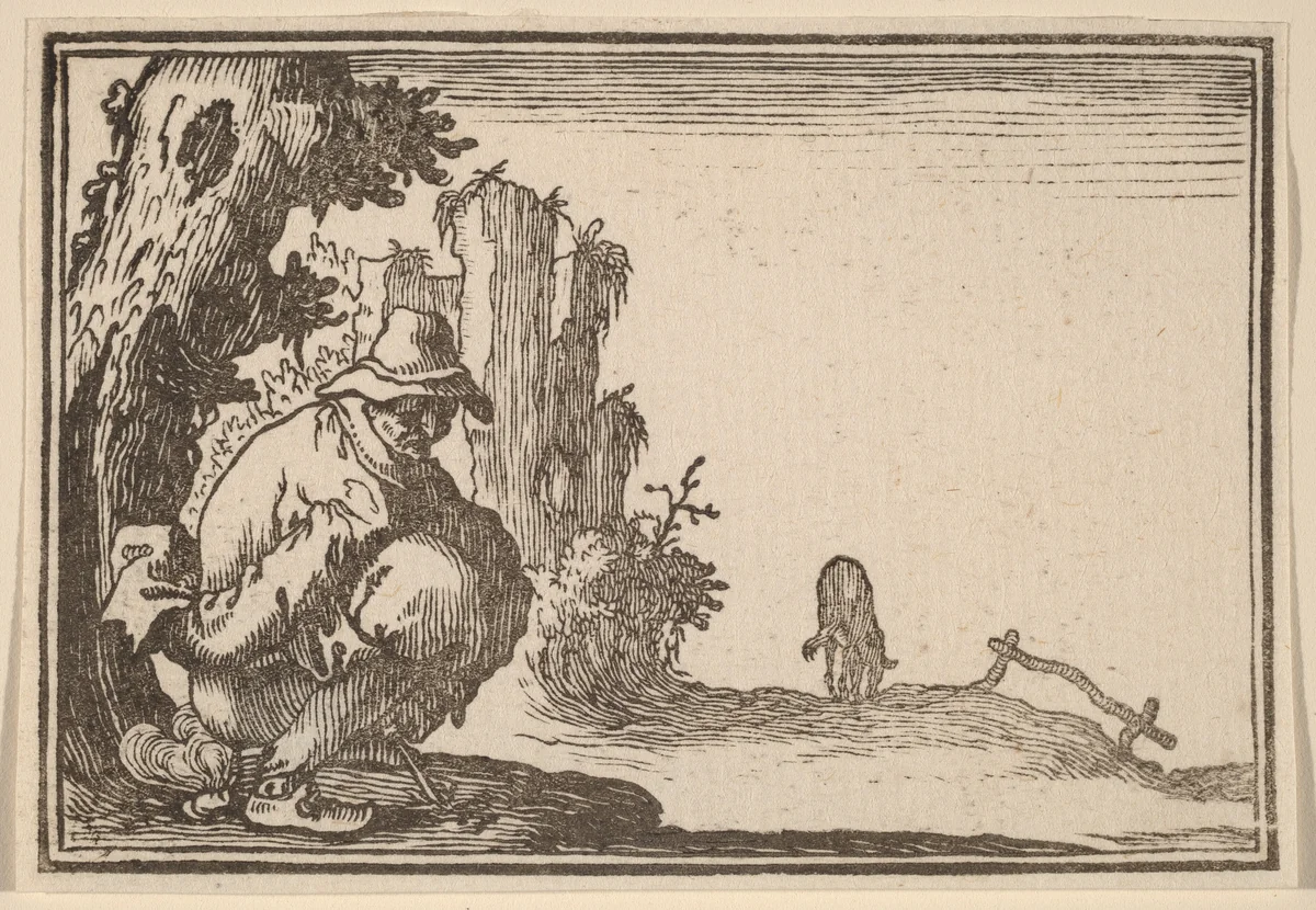 Peasant Defecating by Edouard Eckman
Jacques Callot, print, 1621