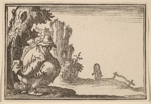 Peasant Defecating by Edouard Eckman
Jacques Callot, print, 1621