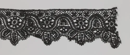 Strook kloskant met diepe golflijn by anonymous, other, 1880-1899