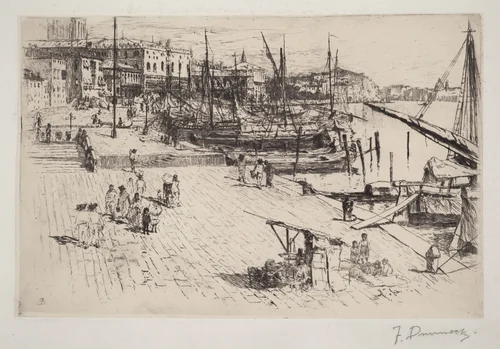 Riva degli Schiavoni, No. 1 by Frank Duveneck, print, 1880