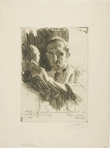 Prince Paul Troubetzkoy II (Bust) by Anders Zorn, print, 1909
