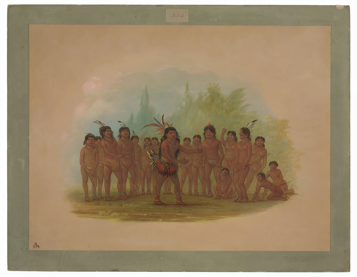 Zurumati Indians by George Catlin, painting, 1854-1869