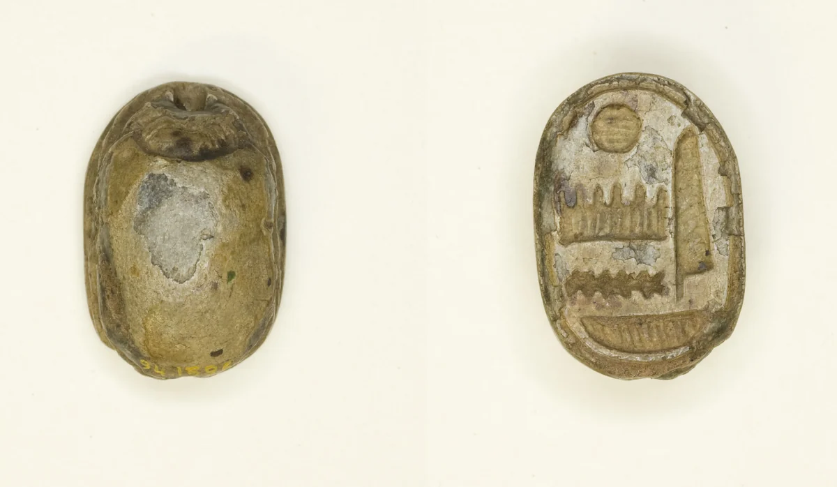 Scarab: Name of Amun-Ra by Egyptian, other, -1550--1069