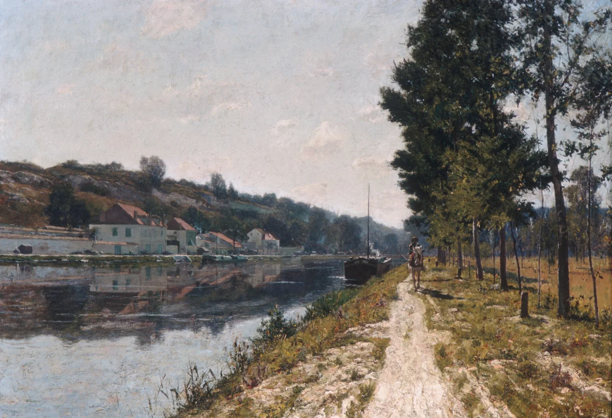 Banks of the Loing by William Lamb Picknell, artwork, 1891-1897