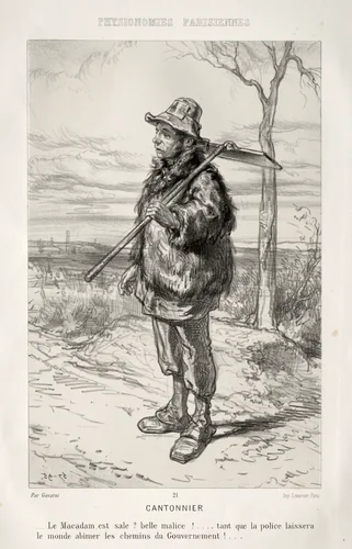 Cantonnier by Paul Gavarni, print, 1852-1862