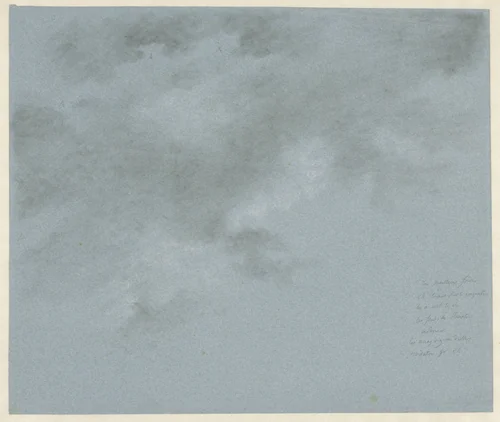 Studie van wolken by Pierre-Louis De la Rive, drawing, 1763-1817