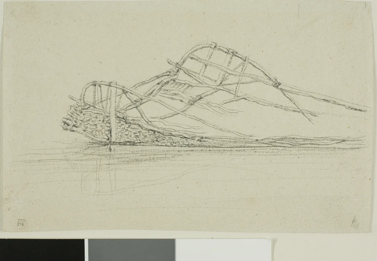 A New Zealand Float by Charles Meryon, drawing, 1841-1868
