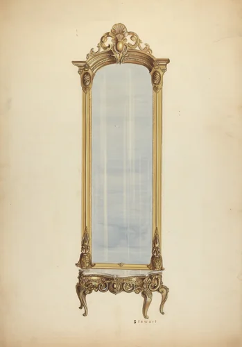 Mirror by Robert Stewart, index of american design, 1937