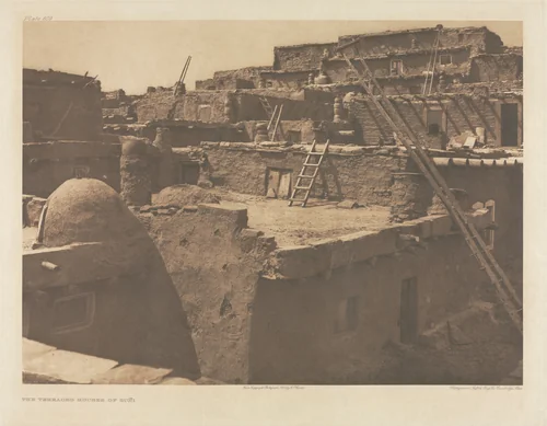 Portfolio XVII, Plate 609: The Terraced Houses of Zuñi by Edward Curtis, other, 1903