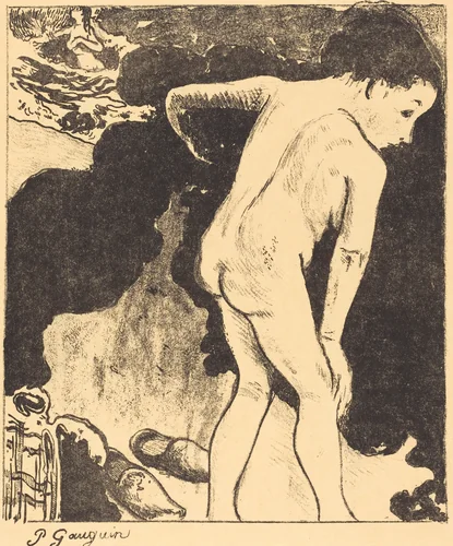 Breton Bathers (Baigneuses Bretonnes) by Paul Gauguin, print, 1889
