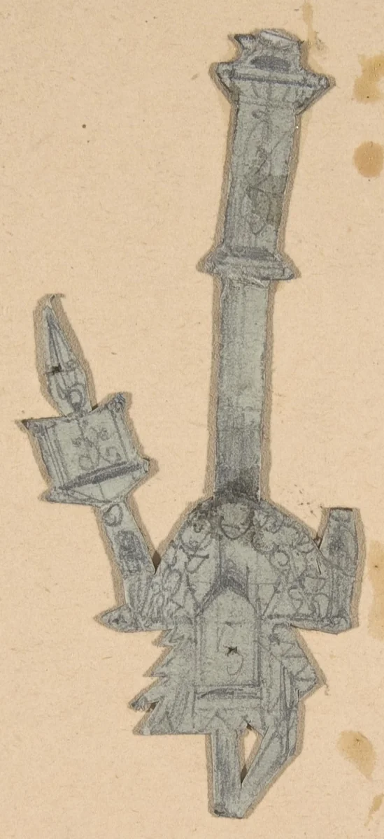 Design for a Stage Set at the Opéra, Paris by Eugène Cicéri, drawing, 1830-1890