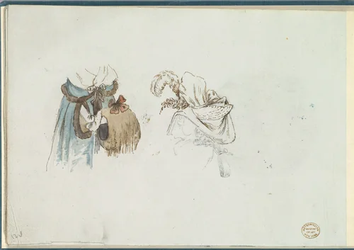 Two Costume Sketches by anonymous, other, 1785-1790