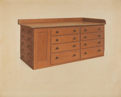 Tailor's Table by Winslow Rich, index of american design, 1937