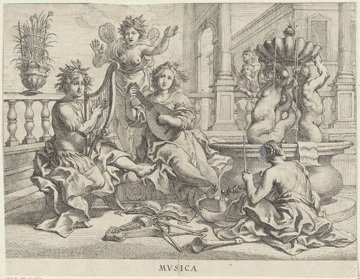 Musica by Cornelis Schut, print, 1618-1655