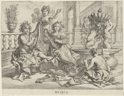 Musica by Cornelis Schut, print, 1618-1655