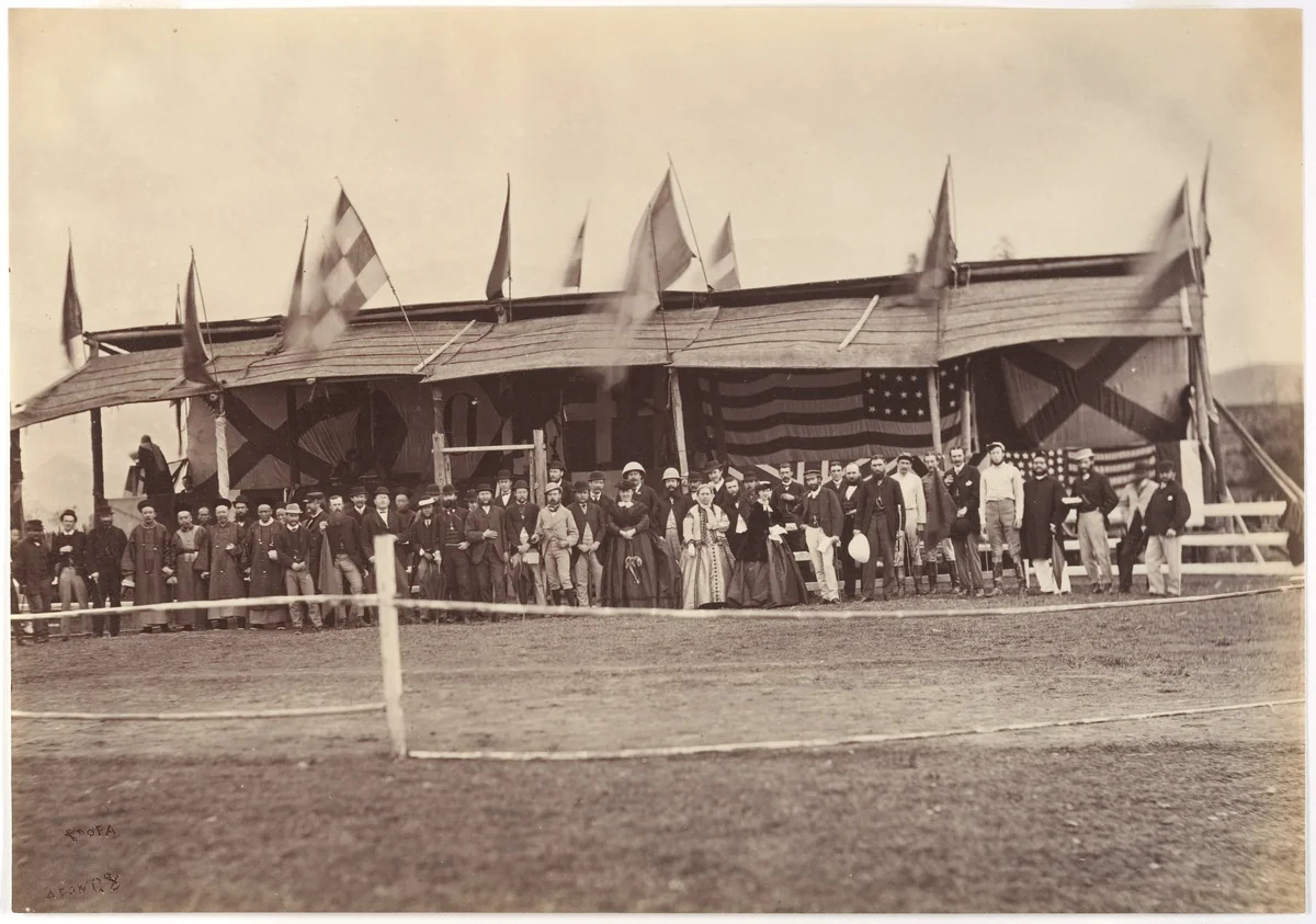 The Grand Stand, Foochow (Fuzhou) by Lai Afong, photograph, 1869