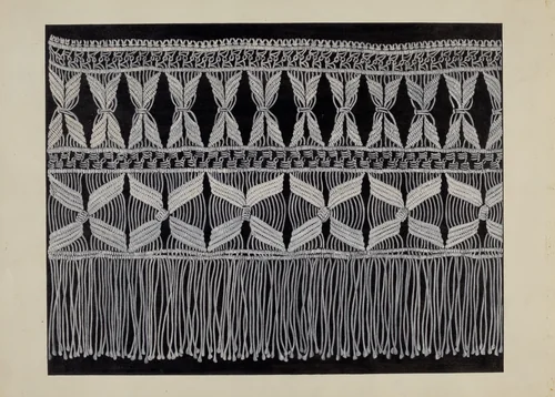 Macrame/Lace by Bertha Semple, index of american design, 1936