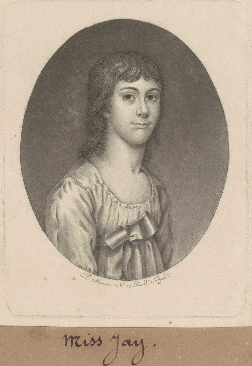 Ann Jay by Charles B. J. Févret de Saint-Mémin, print, 1797