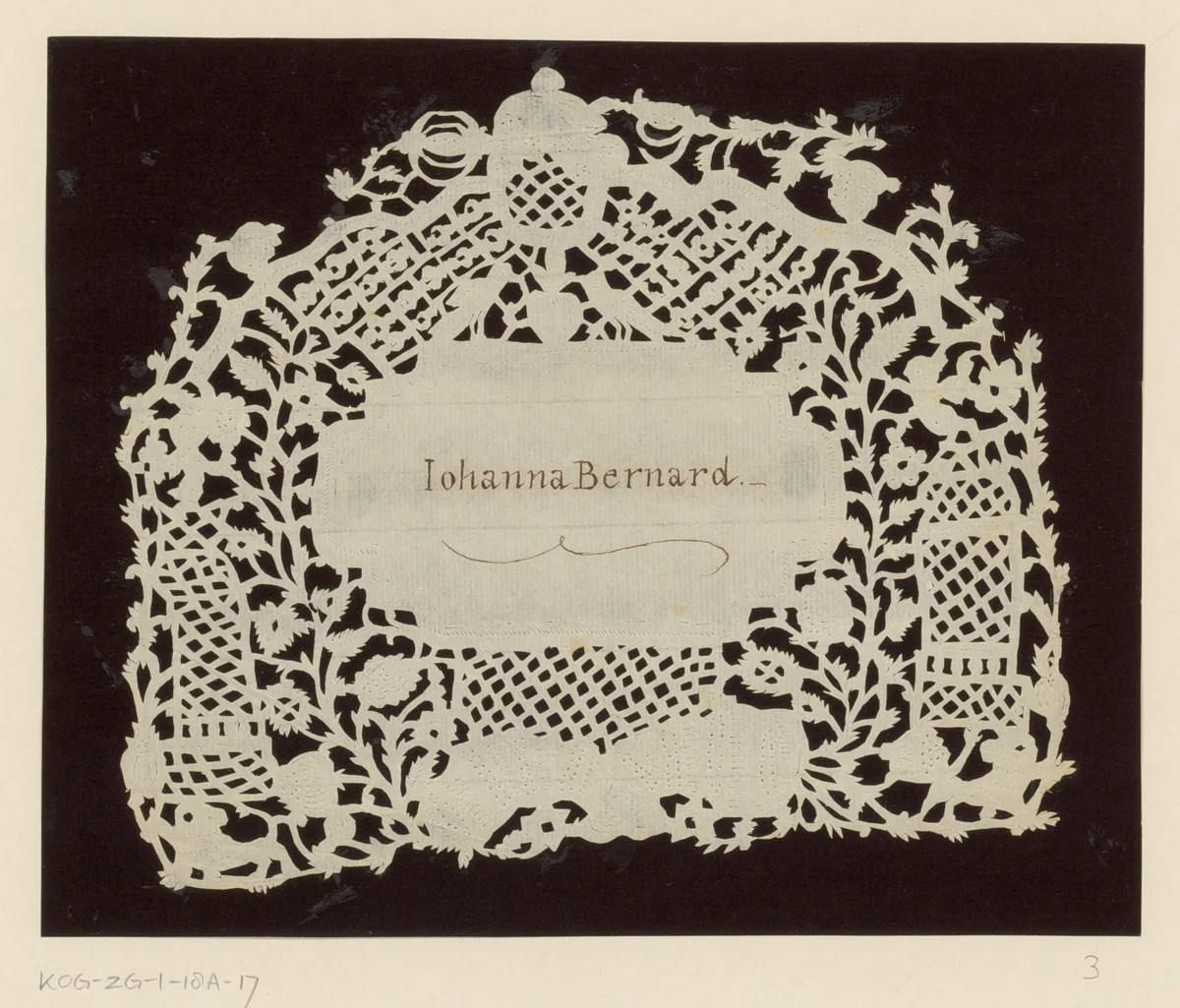 Huwelijksknipsel voor Johanna Bernard by anonymous, other, 1750-1849