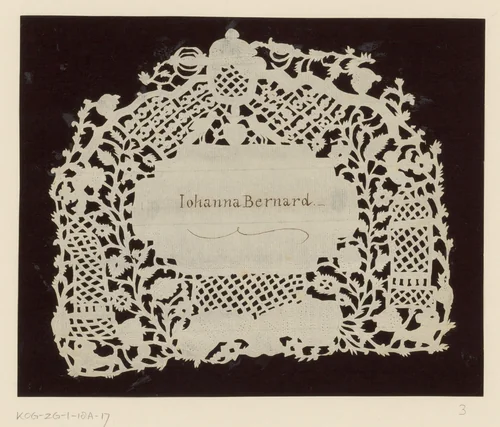 Huwelijksknipsel voor Johanna Bernard by anonymous, other, 1750-1849