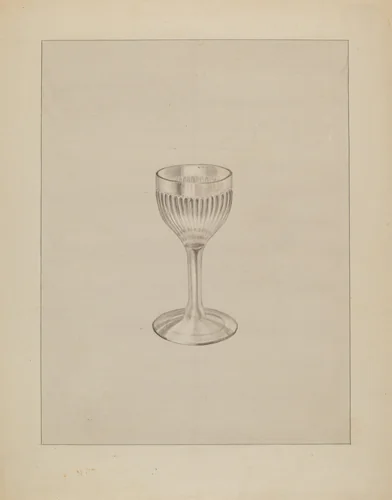 Wine Glass by Gertrude Lemberg, index of american design, 1936