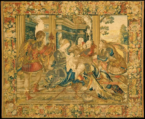 Adoration of the Kings by Bernard van Orley, textile, 1525-1535