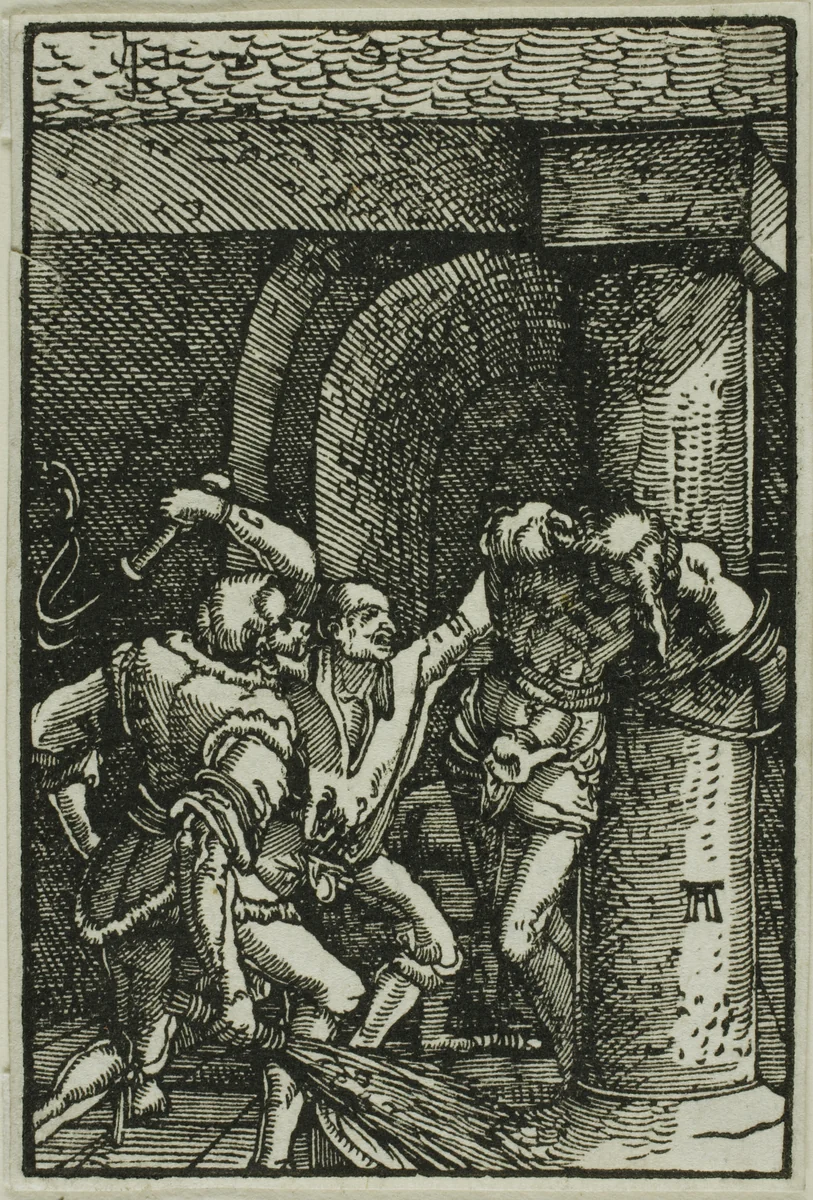 The Flagellation, from The Fall and Redemption of Man by Albrecht Altdorfer, print, 1510-1518