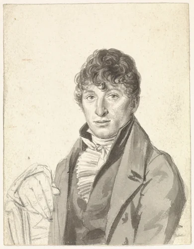 Portret van Pieter Martinus Gregoor by Hendrik Willem Caspari, drawing, 1790-1829