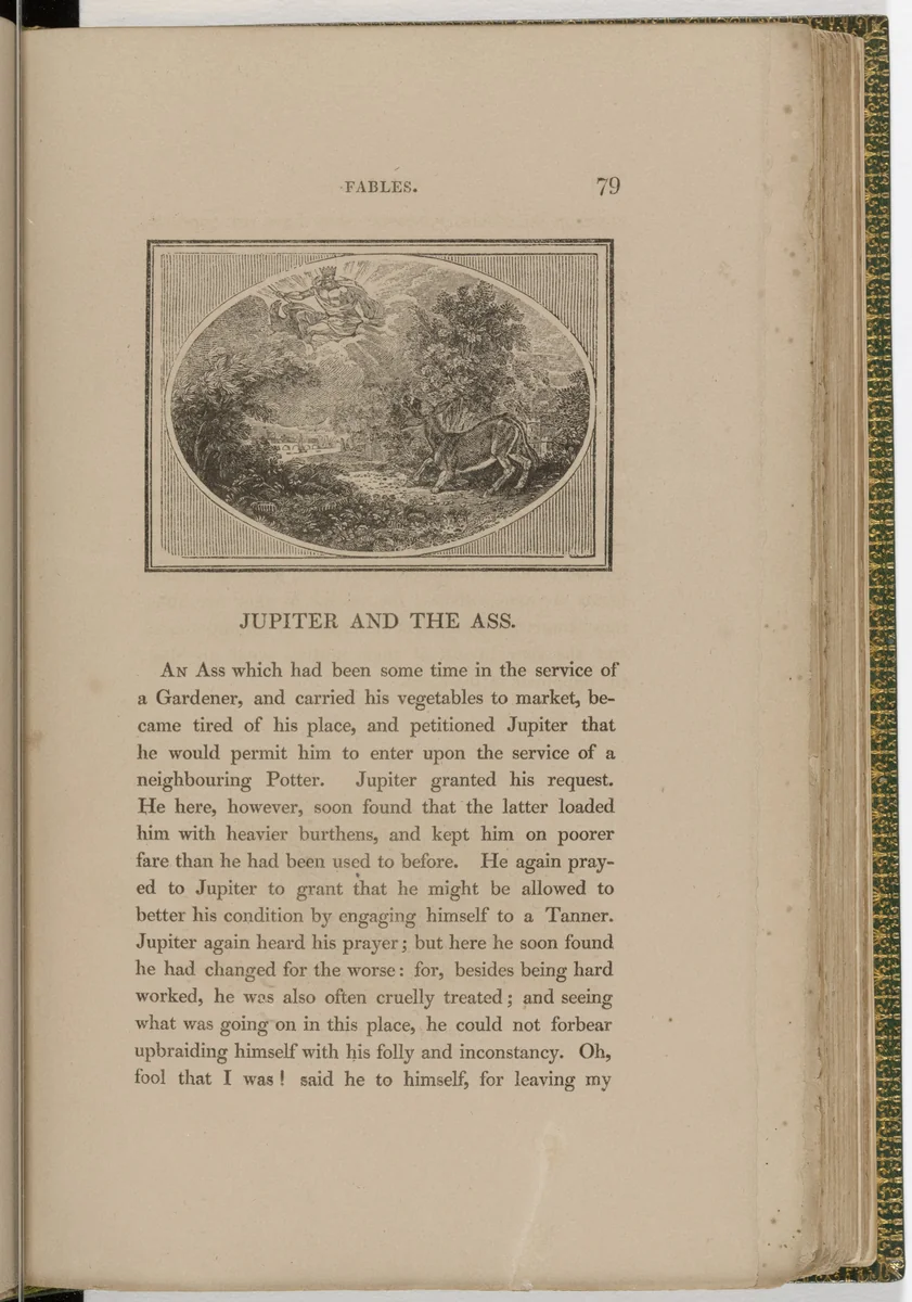 Headpiece (page 79) from The Fables of Aesop by Thomas Bewick, illustrated book, 1818