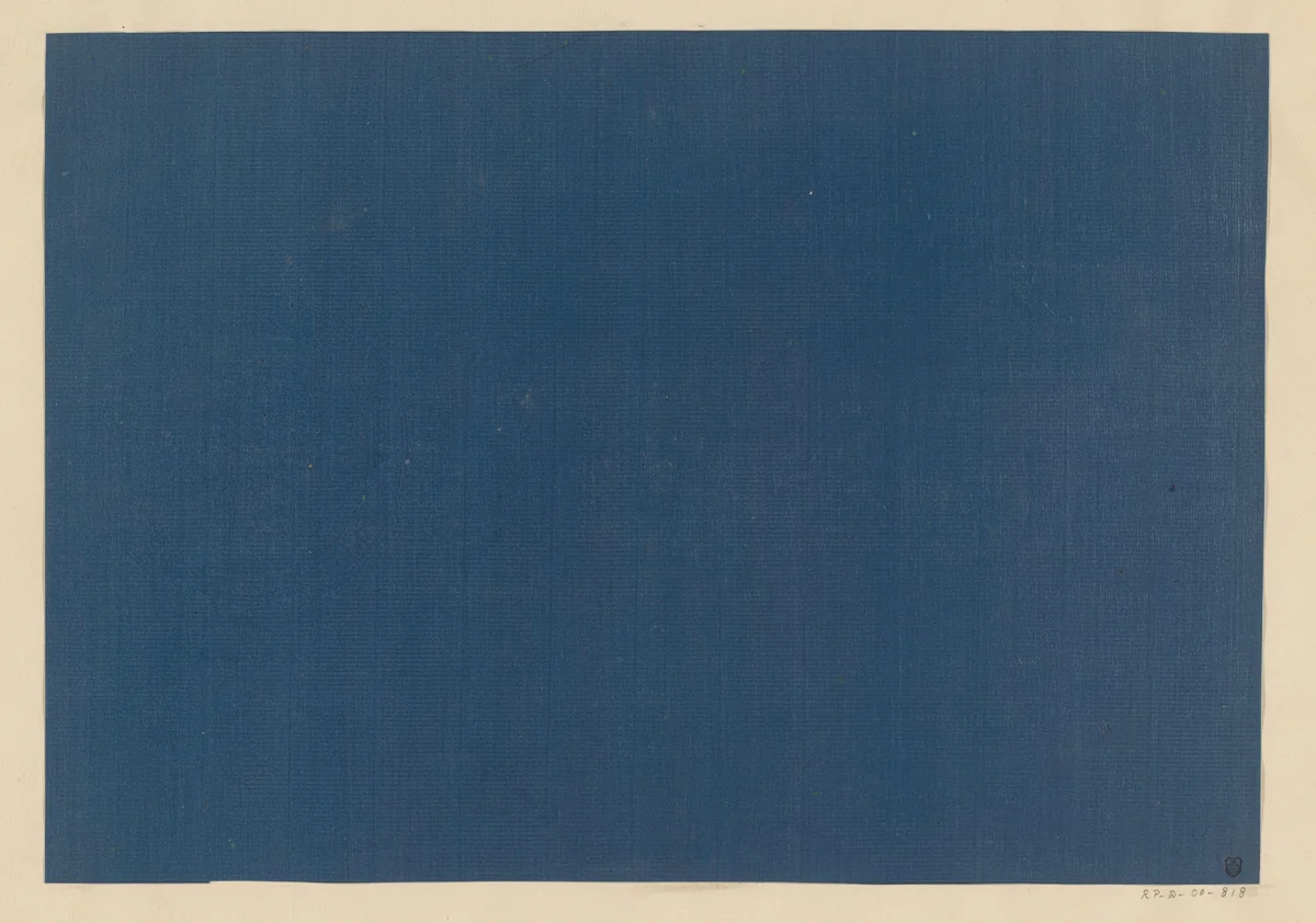 Effen blauw papier by anonymous, other, 1800-1900