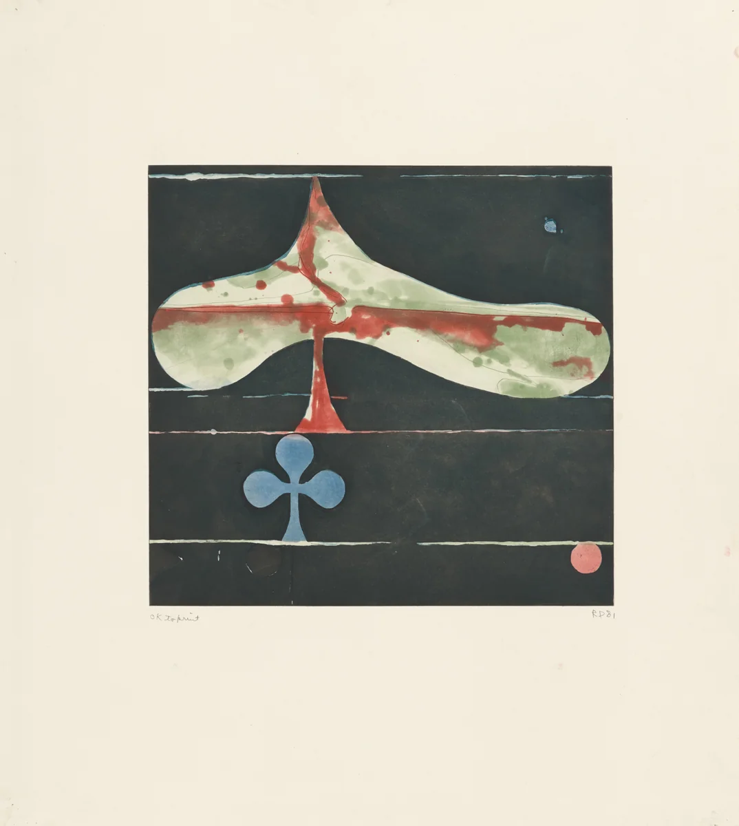 Spreading Spade by Richard Diebenkorn, print, 1981