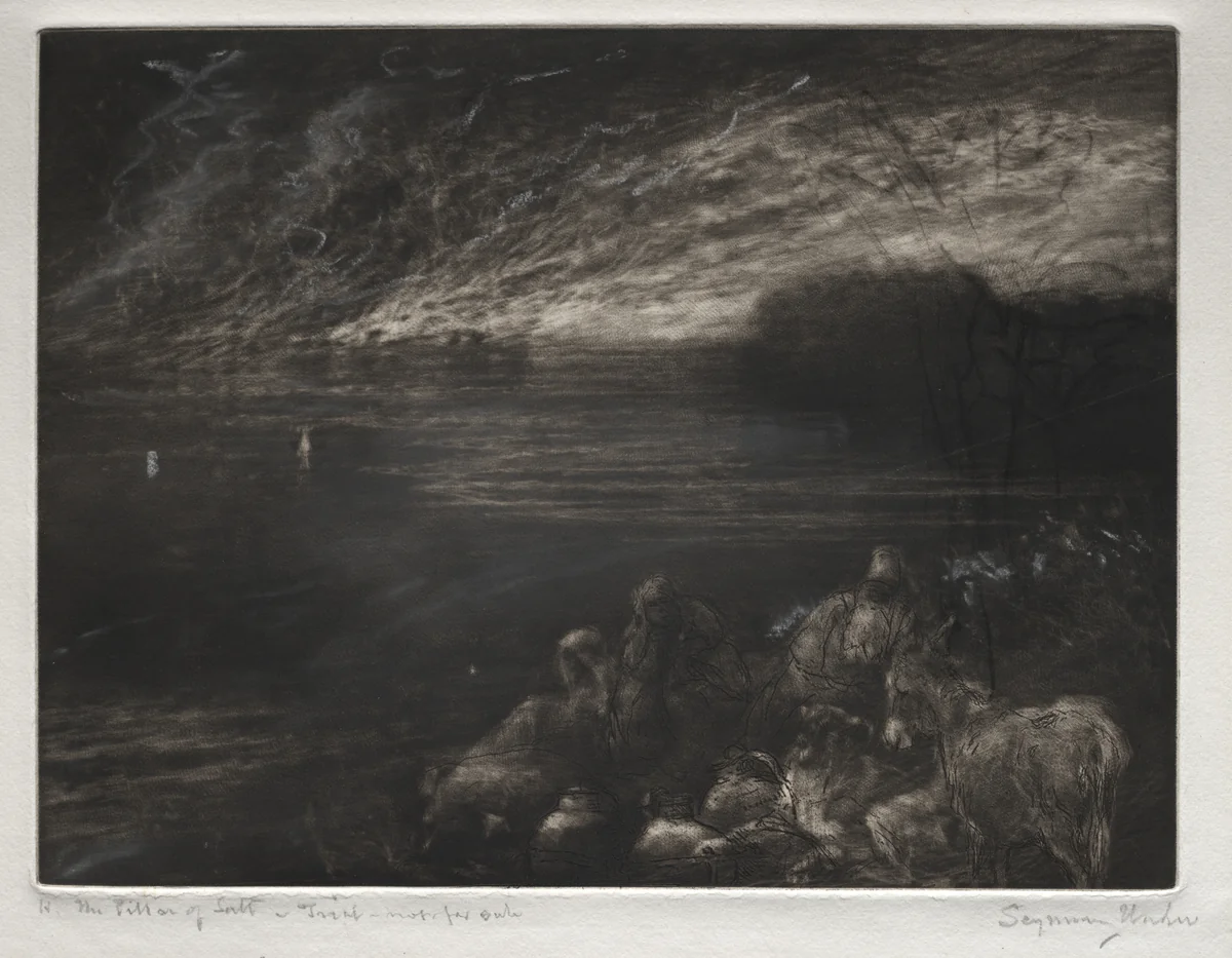 The Pillar of Salt by Francis Seymour-Haden, print