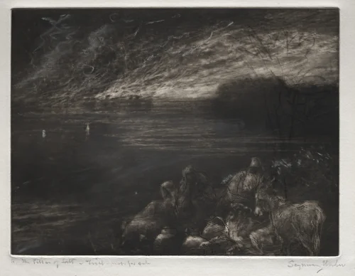 The Pillar of Salt by Francis Seymour-Haden, print