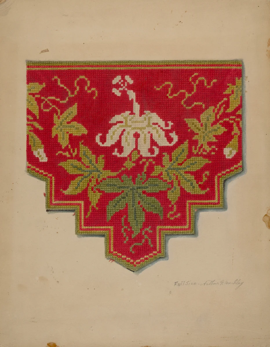 Shelf Lambrequin by Arthur G. Merkley, index of american design, 1938