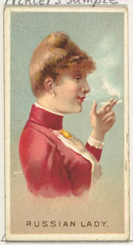 Russian Lady, from World's Smokers series (N33) for Allen & Ginter Cigarettes by Allen & Ginter, print, 1888