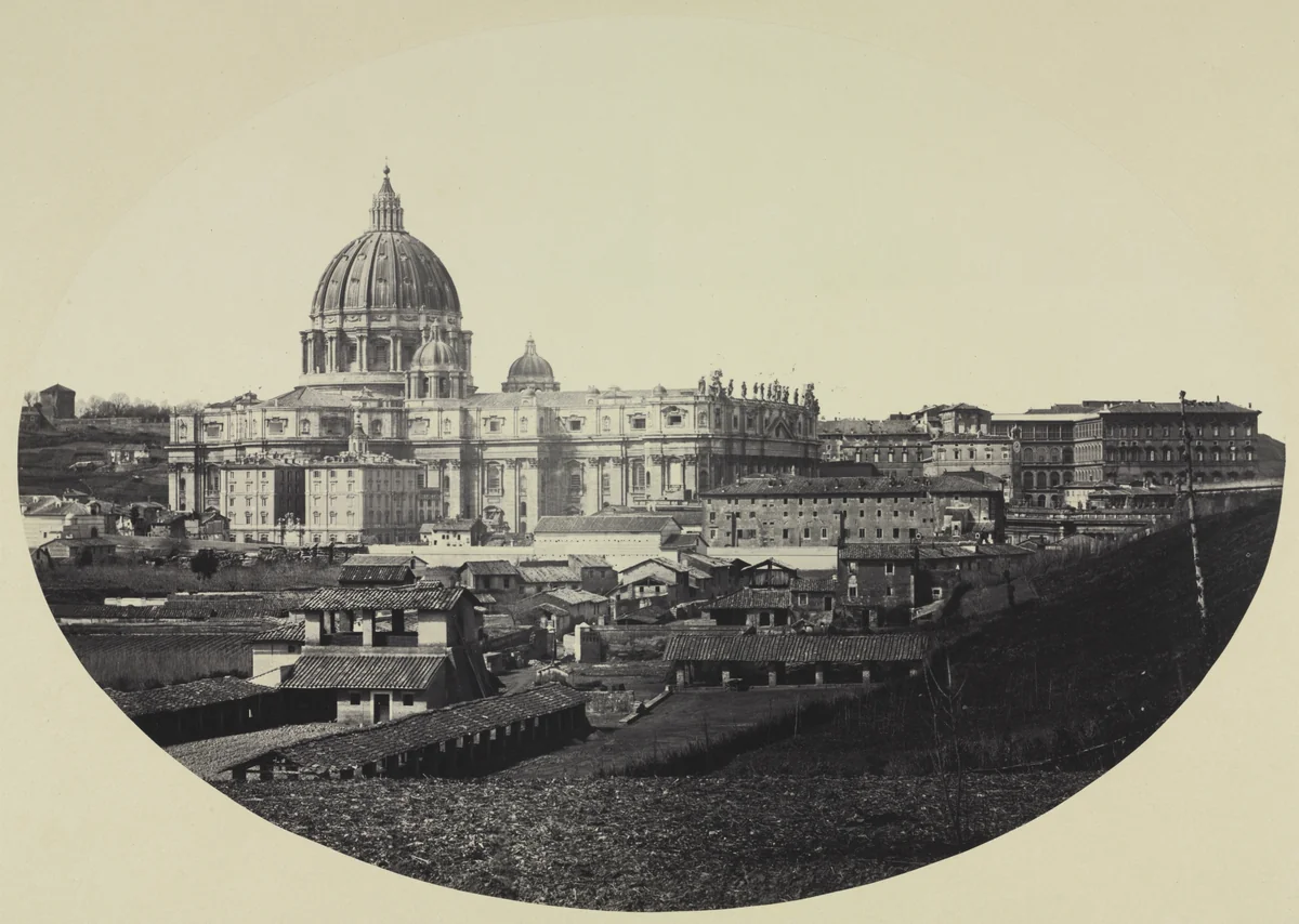 St. Peter's by Robert Macpherson, photograph, 1858