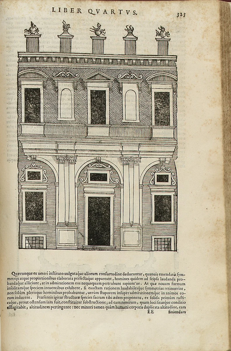 Bononiensis de architectura libri quinque quibus cuncta fere architectonicae facultatis mysteria docte, perspicue . . . by Sebastiano Serlio, artwork, 1568-1569