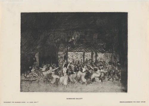 Russian Ballet by Ernst Oppler, print, 1880-1929