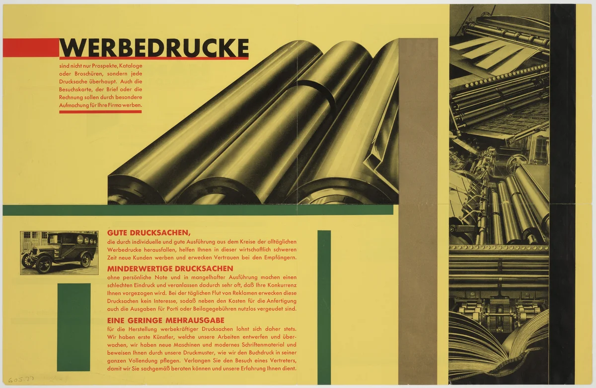 Hahn Werbedruck by Kurt Schwitters, design, 1929