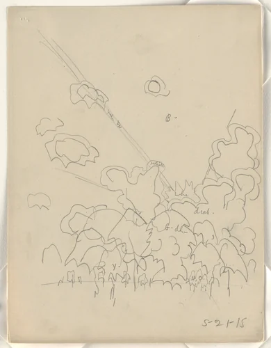 Untitled by Charles Burchfield, drawing, 1915