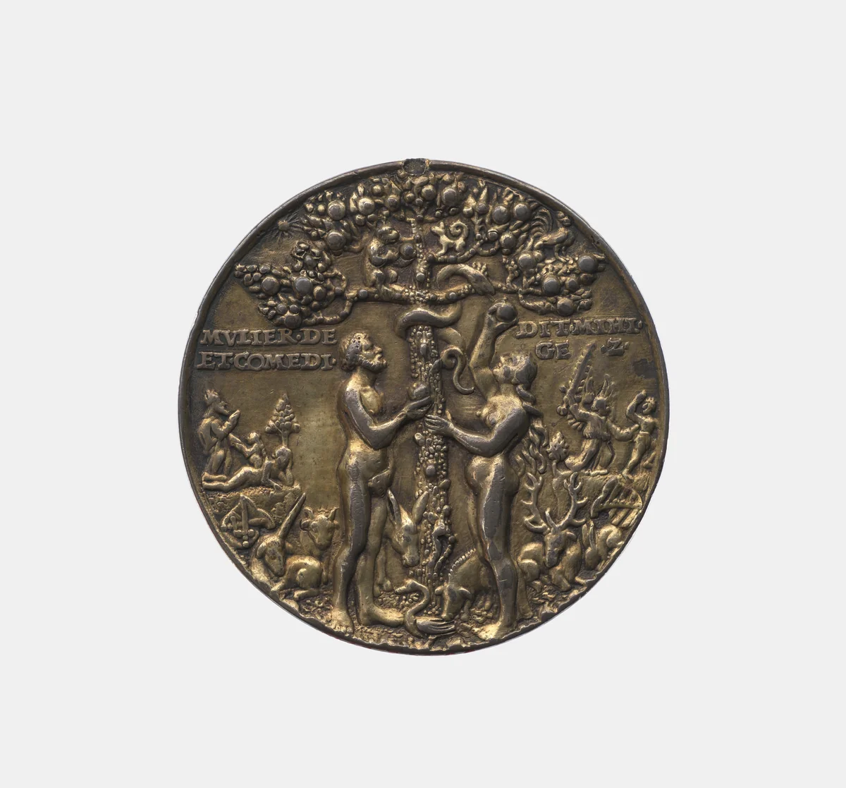 Fall of Man | Crucifixion by Hans Reinhart, metalwork, 1530-1580