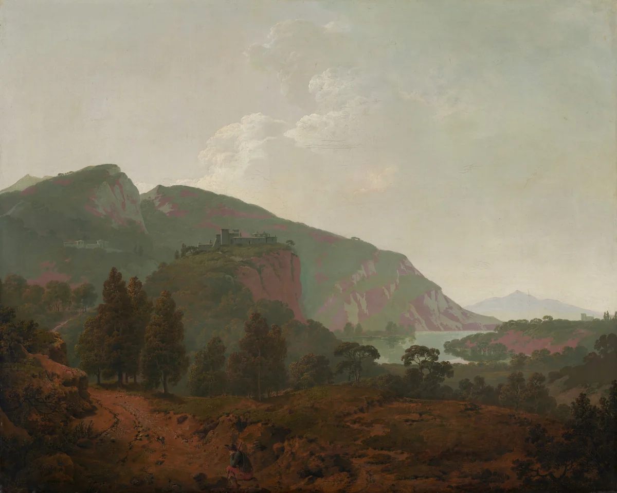 Italian Landscape by Joseph Wright, painting, 1790