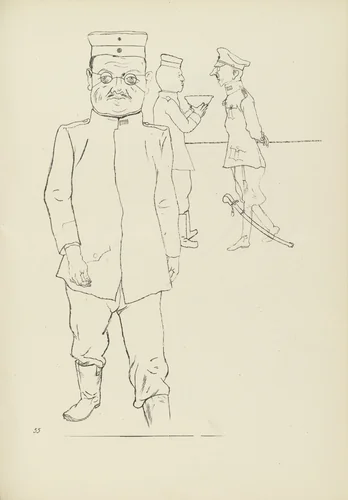 Garnisonsverwendungsfähig (plate, folio 68) from Ecce Homo by George Grosz, illustrated book, 1922