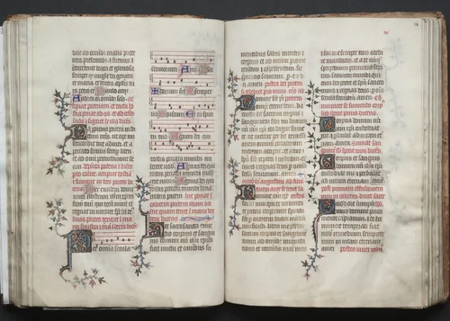 The Gotha Missal: Fol. 68r, Text by Master of the Boqueteaux, book, 1370-1380