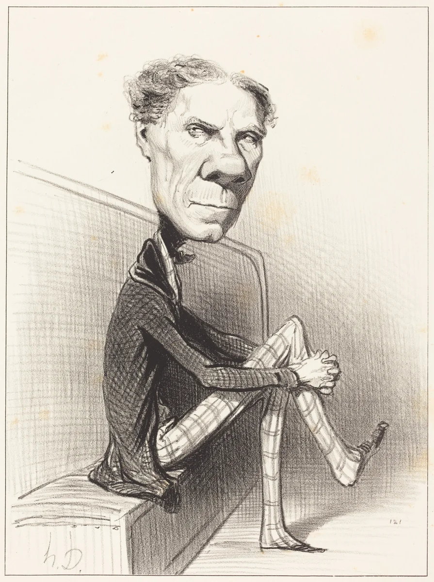 R.P.L. Ségur d'Aguesseau by Honoré Daumier, print, 1850