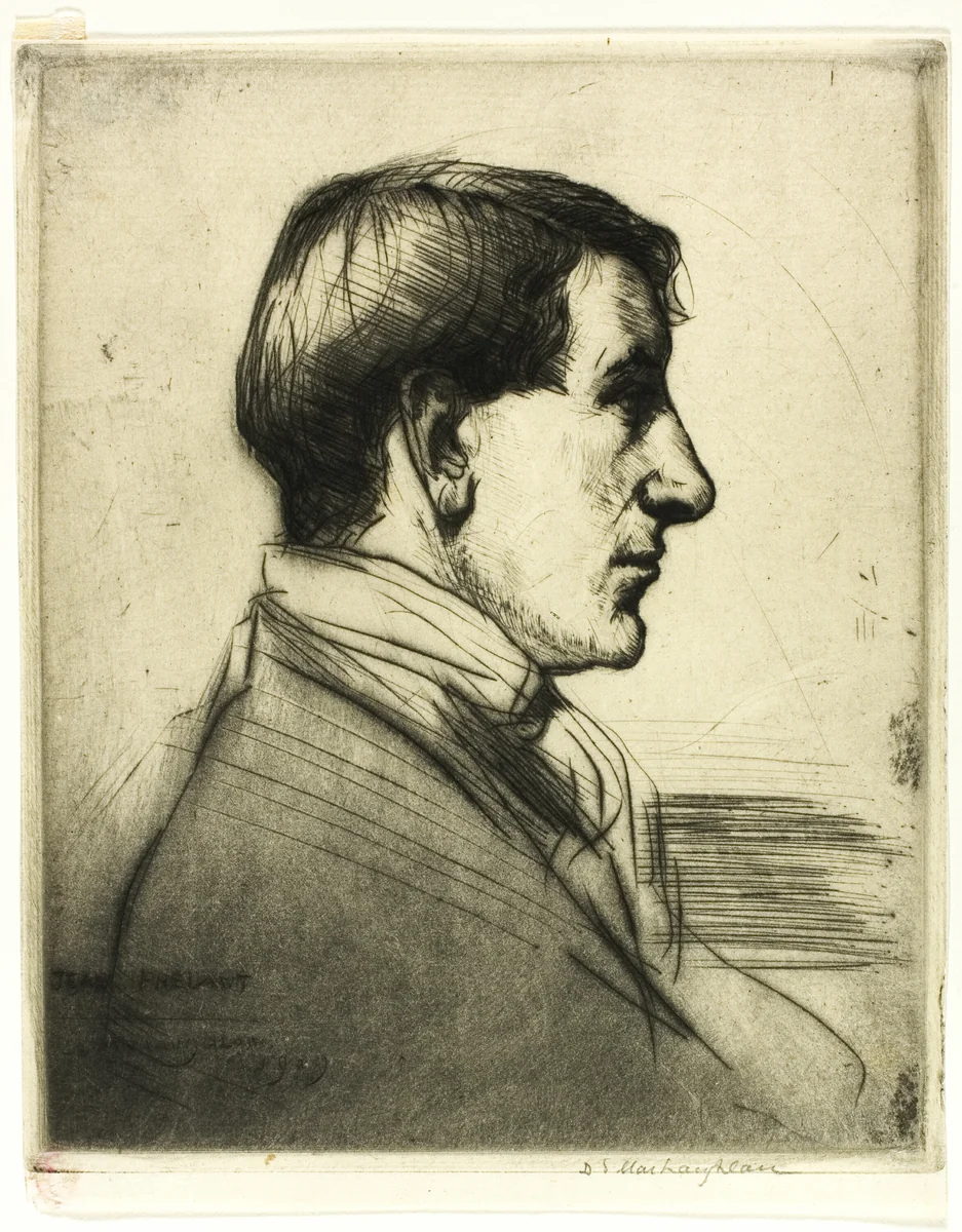 Drypoint Number Four: Portrait by Donald Shaw MacLaughlan, print, 1909