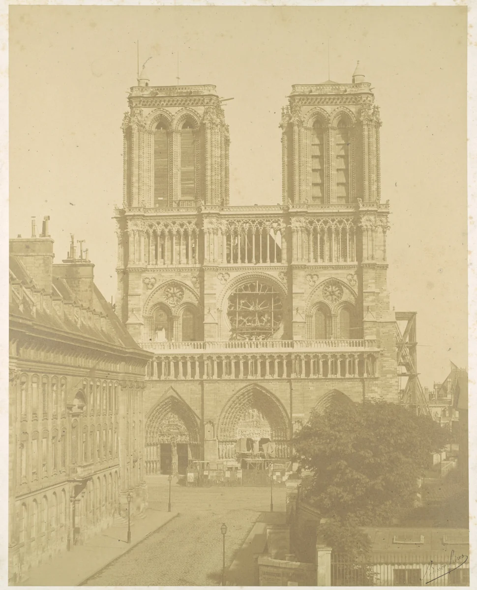Notre Dame, Paris by Bisson Frères, photograph, 1850-1859